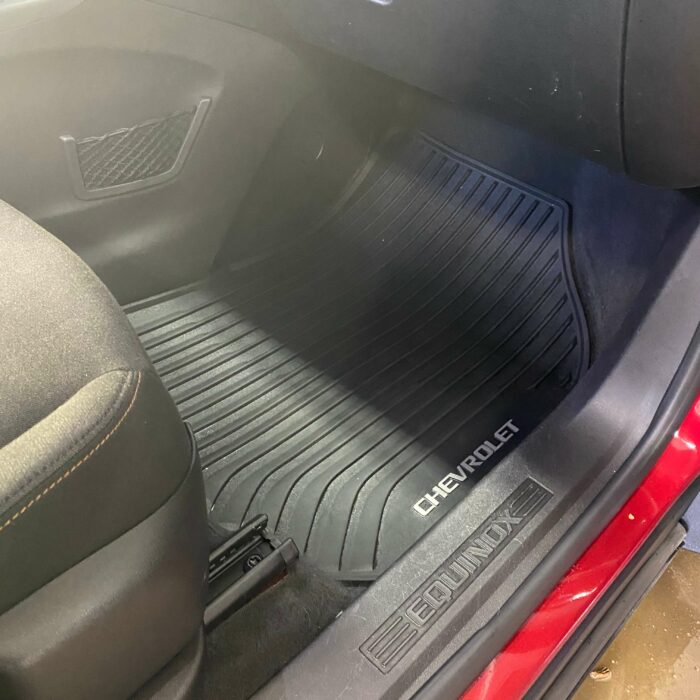 cleaned passenger seat floor mat